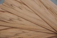 Amerikanischer Amberbaum (Satin Walnut) -Furnier (1,4mm) - 0,03m² (5Stk. x 14cm x 4,5cm)